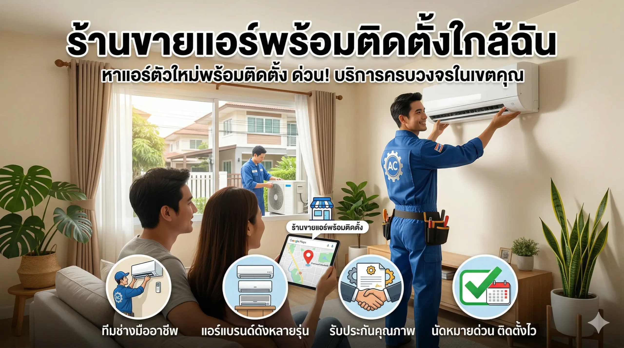 ร้านขายแอร์พร้อมติดตั้ง ใกล้ฉัน